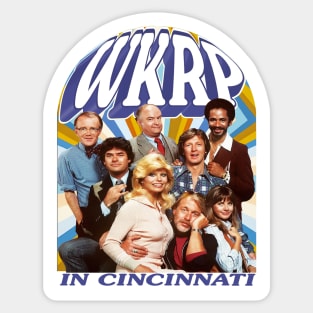 wkrp in cincinati cinema film vintage Sticker